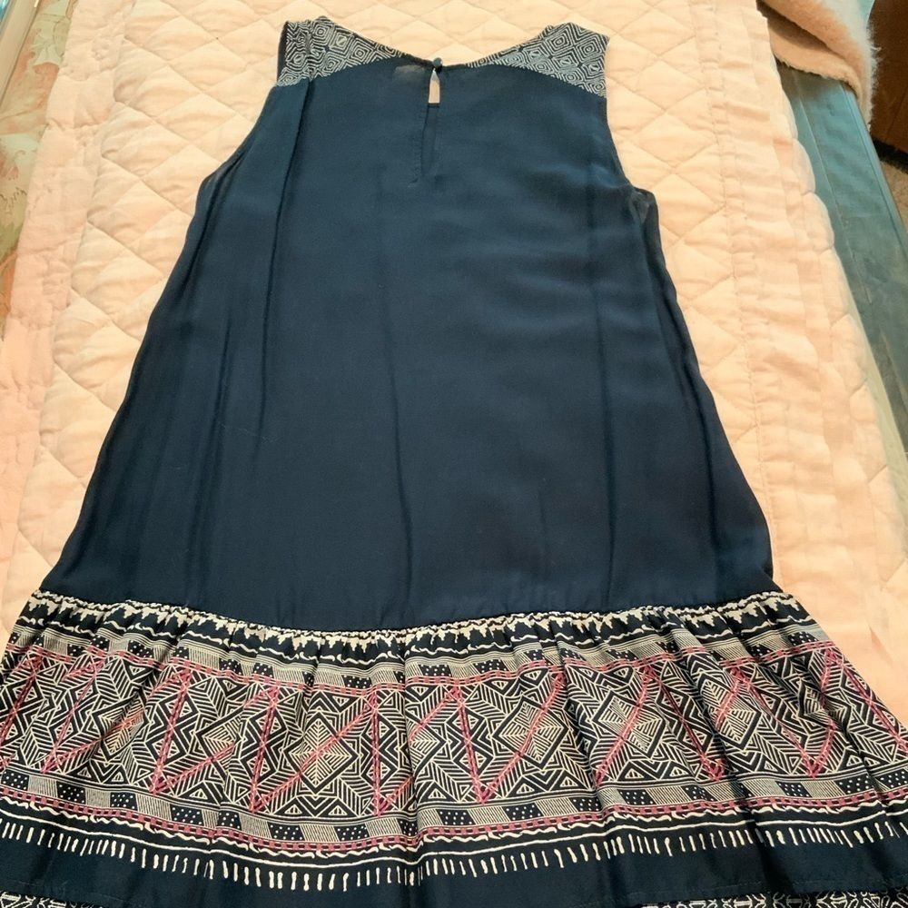 Loft navy blue sleeveless dress size S - Picture 4 of 6